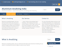 Tablet Screenshot of anodizingindia.com